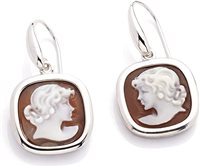 Orecchini Cameo Italiano Donna Classica in Argento O19H-100071 - O19H-100071